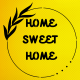 Home Sweet Home Stencil Boyama Şablonu Home Sweet Home Stencil Boyama Şablonu