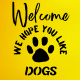 Welcome We Hope You Like Dogs Stencil Boyama Şablonu Welcome We Hope You Like Dogs Stencil Boyama Şablonu