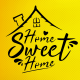Home Sweet Home Stencil Boyama Şablonu Home Sweet Home Stencil Boyama Şablonu