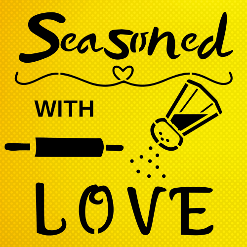 Seasoned With Love Stencil Boyama Şablonu