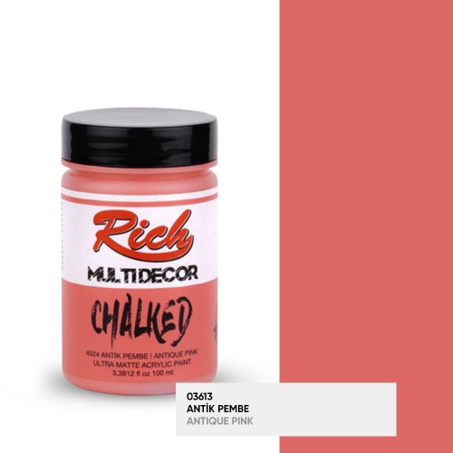 Rich Multi Decor Chalked 4524 Antik Pembe 100 ml