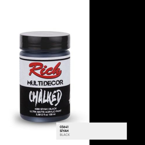 Rich Multi Decor Chalked 4580 Siyah 100 ml