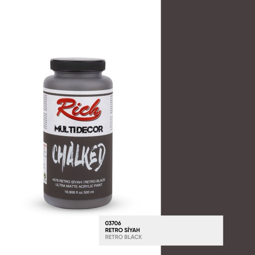 Rich Multi Decor Chalked 4578 Retro Siyah 500 ml