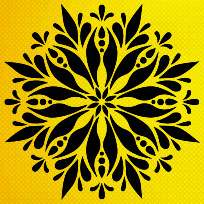 Mandala Desen Stencil Şablon Mandala Desen Stencil Şablon