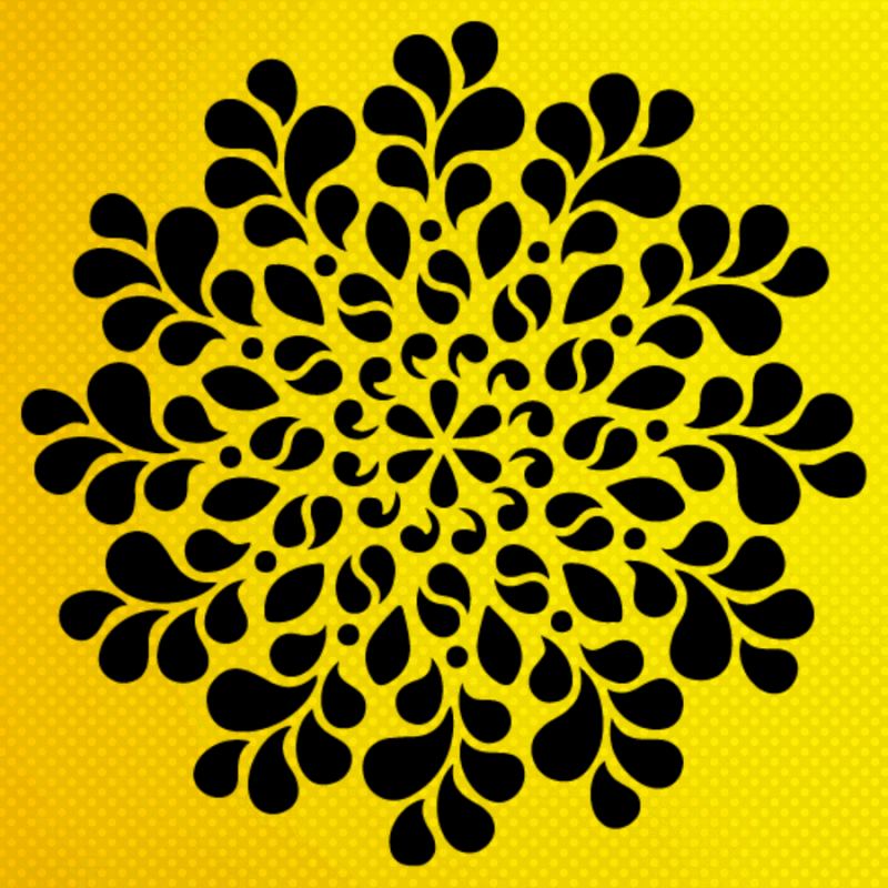 Mandala Stencil Şablon Mandala Stencil