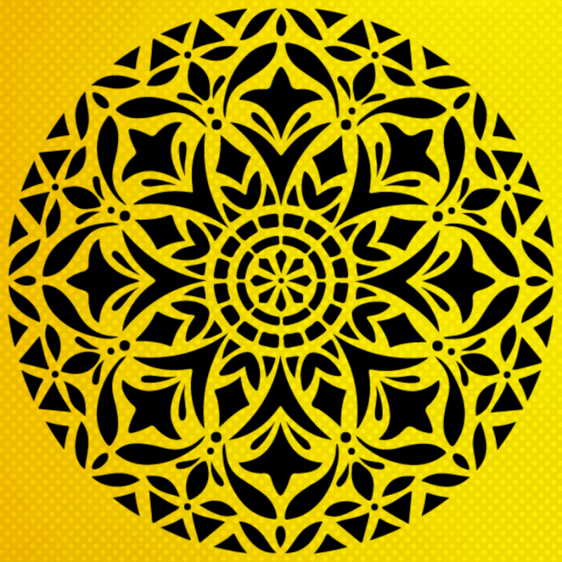 Mandala Stencil Mandala Stencil