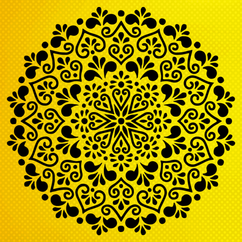 Mandala Stencil Mandala Stencil