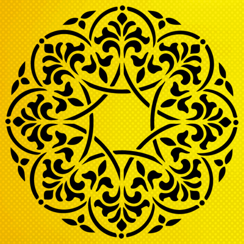Mandala Stencil Mandala Stencil