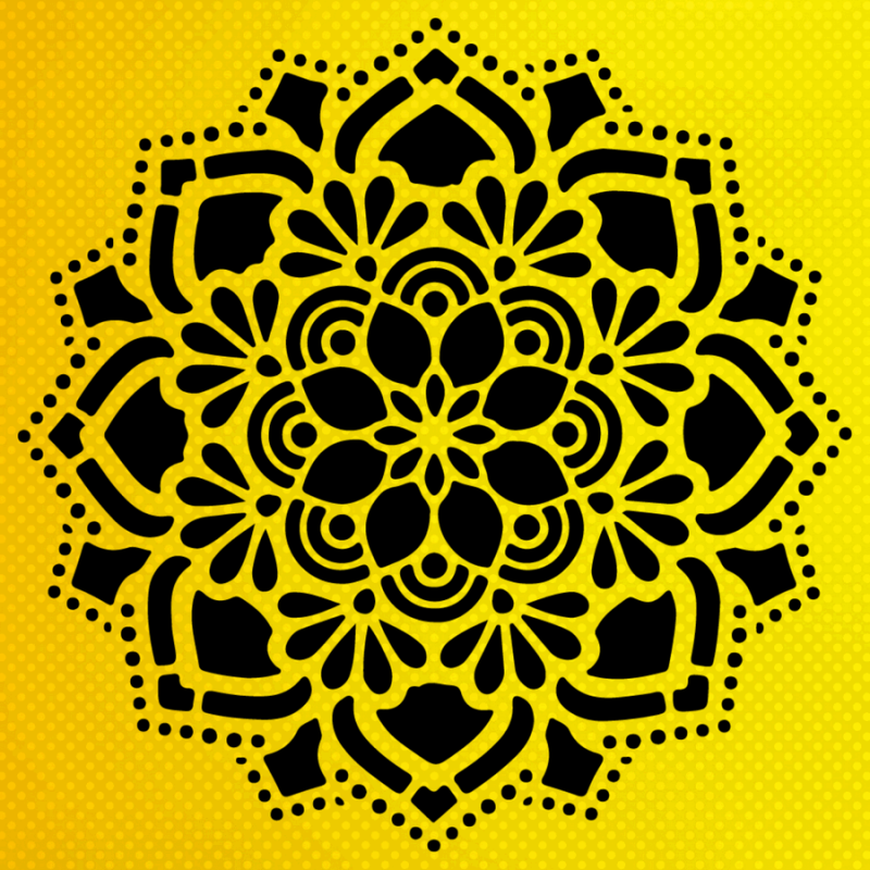 Mandala Stencil Mandala Stencil