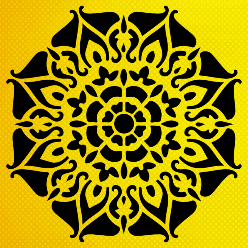 Mandala Stencil Mandala Stencil