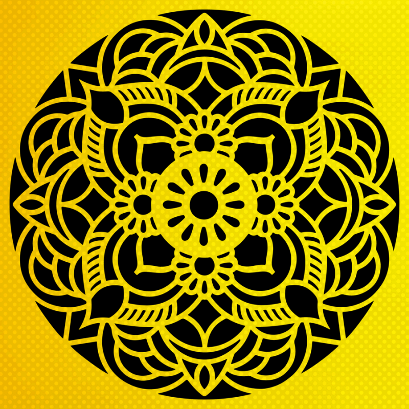 Mandala Stencil Mandala Stencil