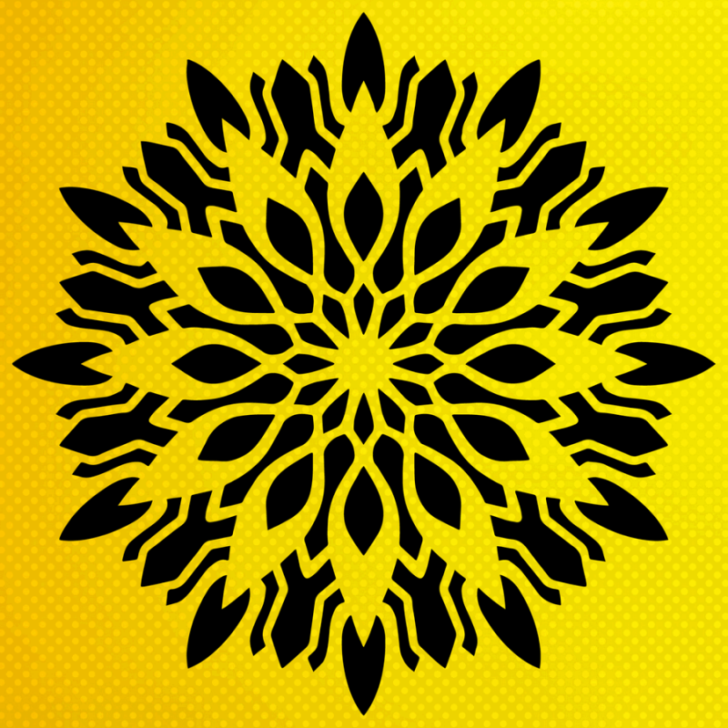 Mandala Stencil Şablon