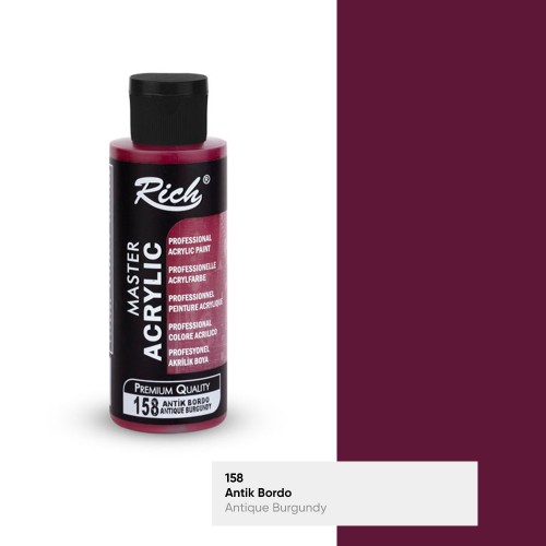 Rich Master Akrilik Boya 158 Antik Bordo 120 cc