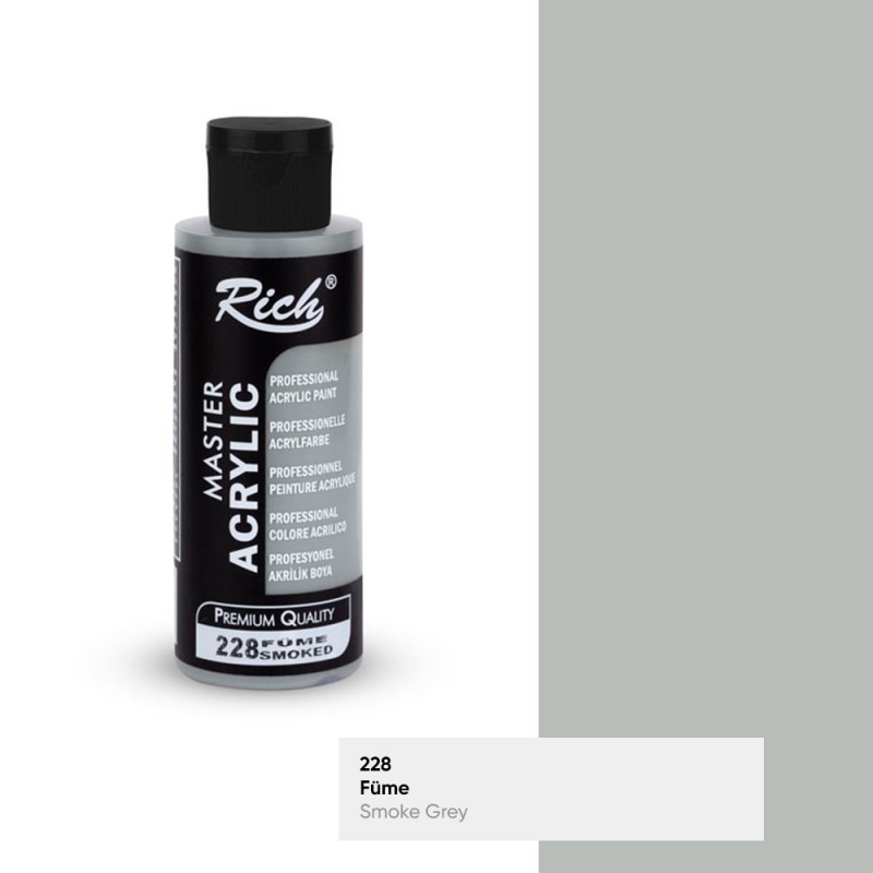 Rich Master Akrilik Boya 228 Füme 120 cc Rich Master Akrilik Boya 228 Füme 120 cc