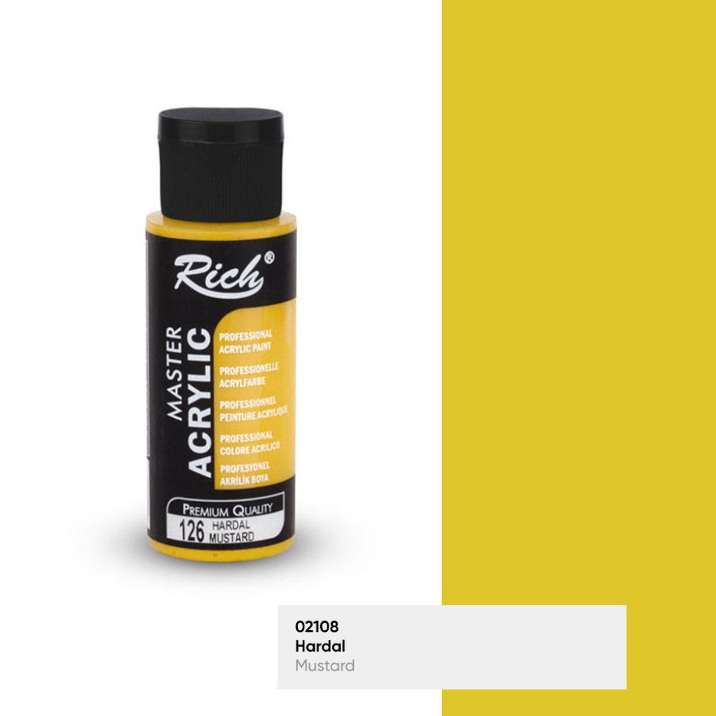 Rich Master Akrilik Boya 126 Hardal 60 cc