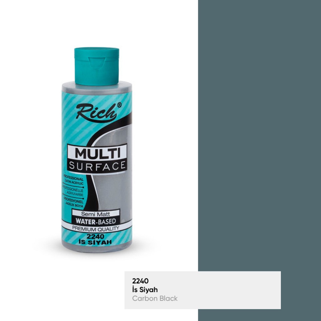 Rich Multi Surface Akrilik Boya 2240 İs Siyah 120 cc