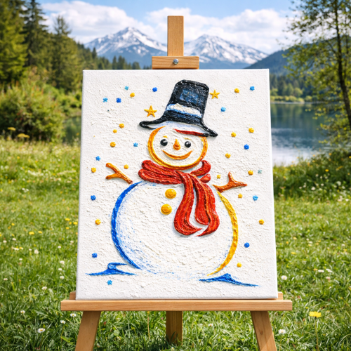 Kardan Adam Stencil Şablon