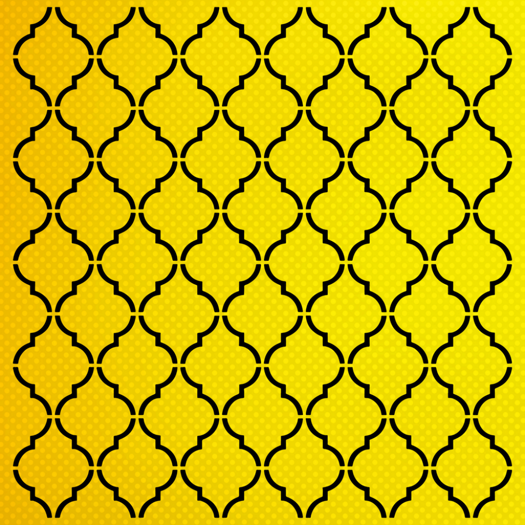 Ardışık Desen Duvar Stencil Şablon