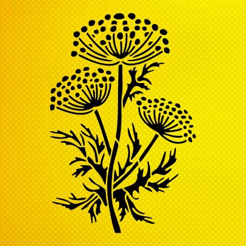 Rezene Otu Stencil Şablon