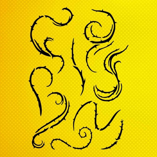 Diken ve Asma Stencil Şablon