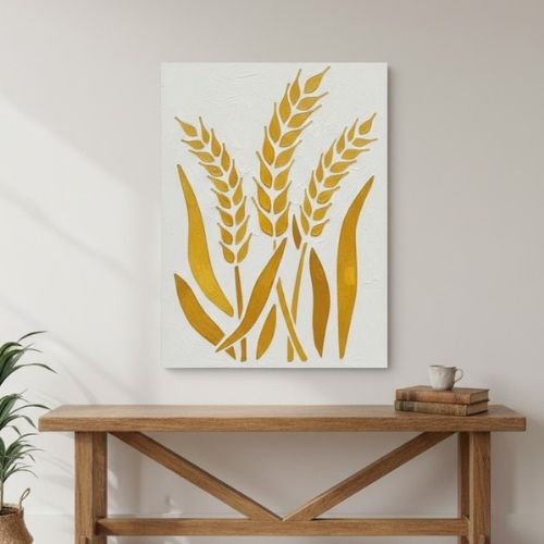 Başak Deseni Stencil Şablon