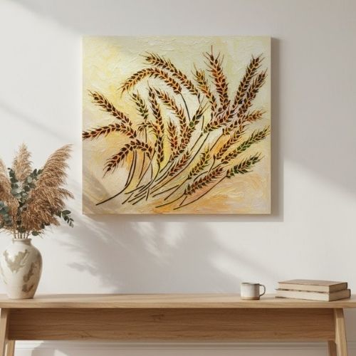 Buğday Başağı Stencil Şablon