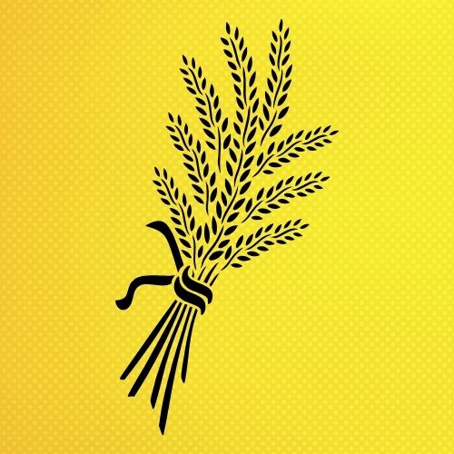 Başak Deseni Stencil Şablon