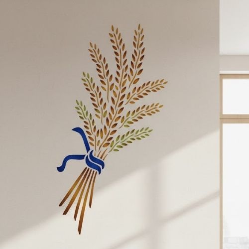 Başak Deseni Stencil Şablon