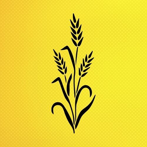 Başak Deseni Stencil Şablon