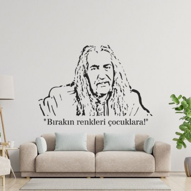 Barış Manço Stencil Şablon Barış Manço Stencil Şablon