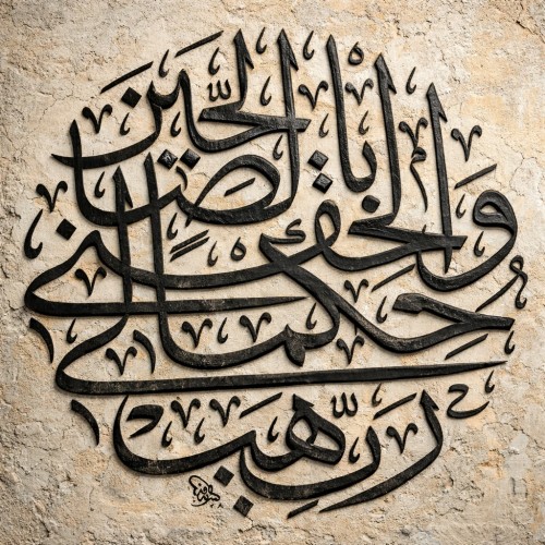 Bereket & Karınca Duası Hat Sanatı Stencil Şablon