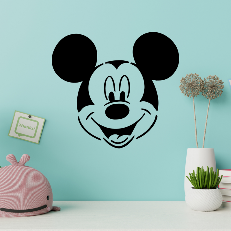 Mickey Mouse Stencil Şablon Mickey Mouse Stencil Şablon