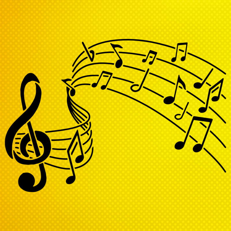 Müzik Nota Stencil Şablon Müzik Nota Stencil Şablon