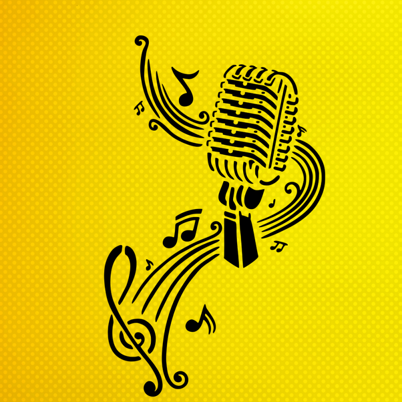 Müzik Nota Stencil Şablon Müzik Nota Stencil Şablon