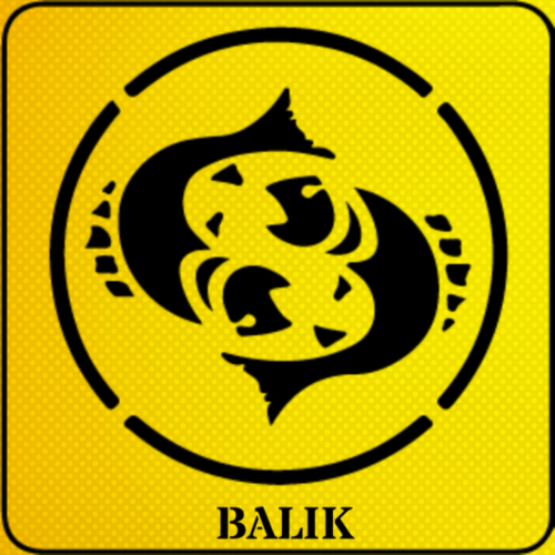 Balık Burcu Stencil Şablon