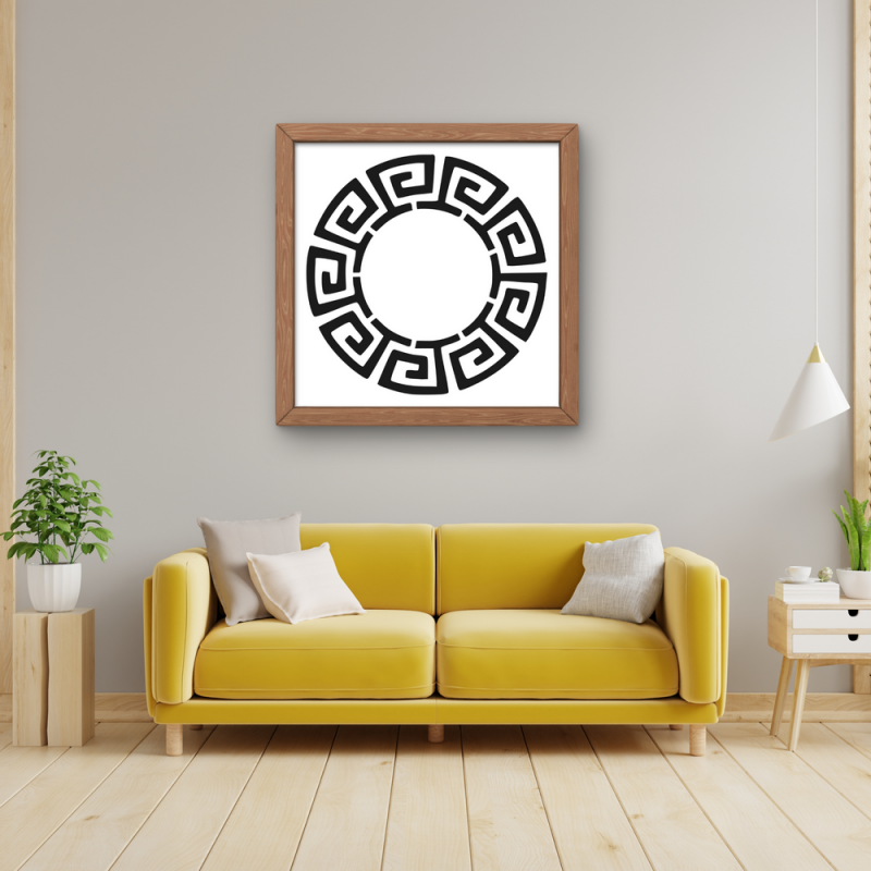 Versace Deseni Stencil Şablon Versace Deseni Stencil Şablon