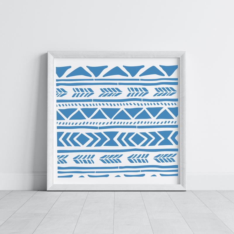 Bohem Deseni Stencil Şablon Bohem Deseni Stencil Şablon