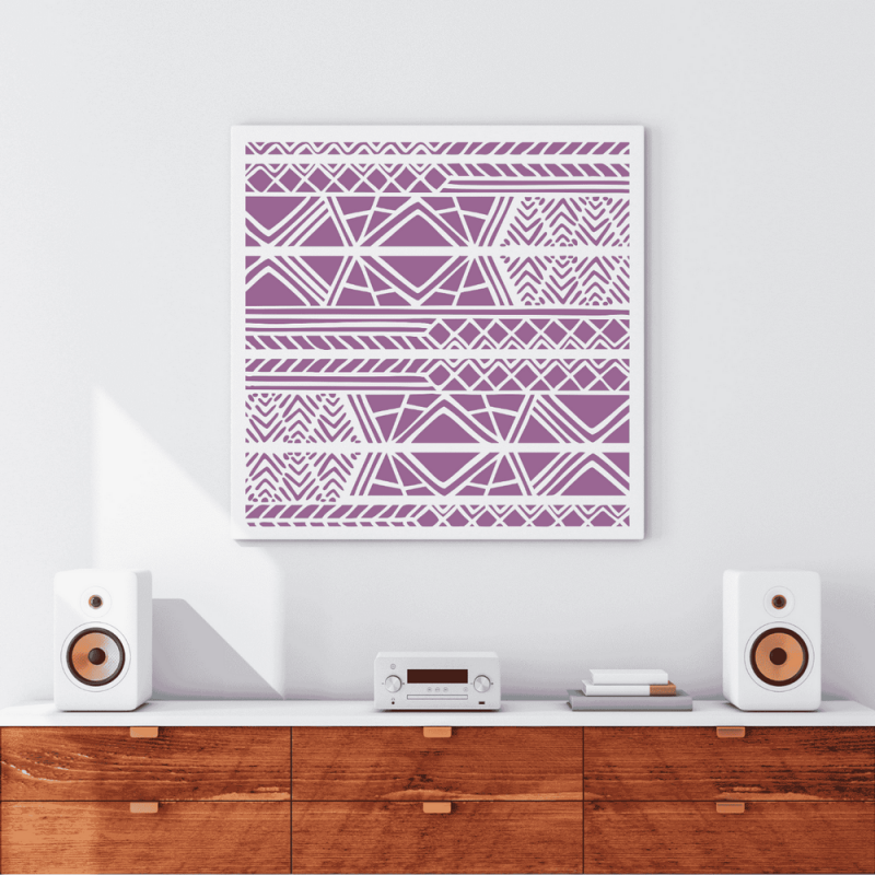 Bohem Deseni Stencil Şablon Bohem Deseni Stencil Şablon