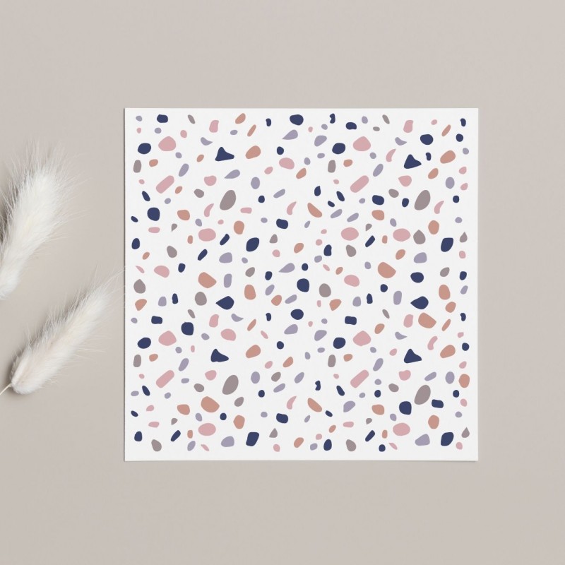 Terrazzo Desen Stencil Şablon Terrazzo Desen Stencil Şablon