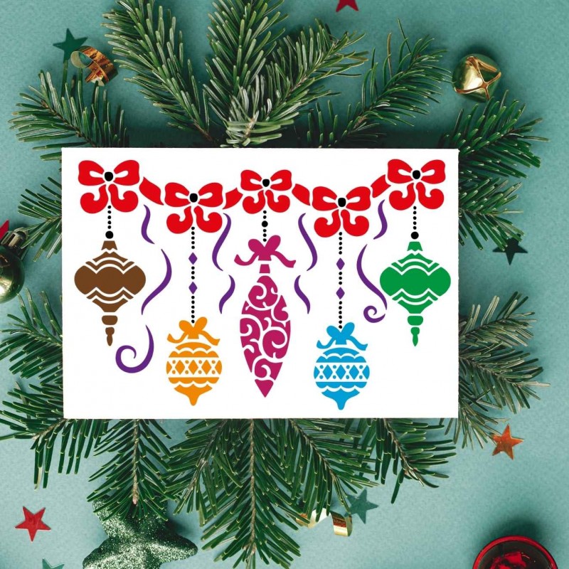 Yılbaşı Noel Süsü Stencil Şablon Yılbaşı Noel Süsü Stencil Şablon