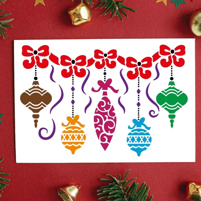 Yılbaşı Noel Süsü Stencil Şablon Yılbaşı Noel Süsü Stencil Şablon