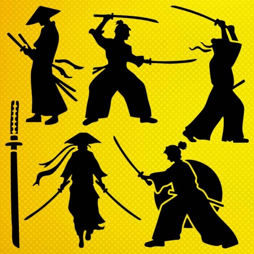 Samurai Stencil Şablon