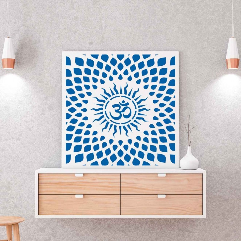 Hint Om Sembolü Stencil Şablon Hint Om Sembolü Stencil Şablon