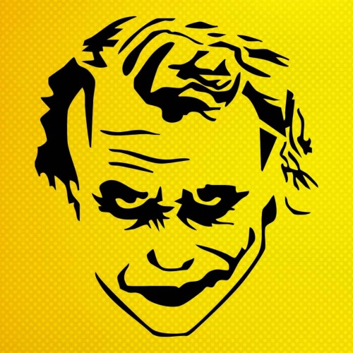 Joker Stencil Şablon Joker Stencil Şablon