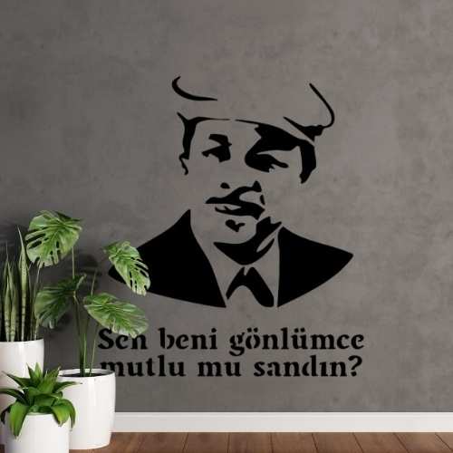 Neşet Ertaş Stencil Şablon Neşet Ertaş Stencil Şablon