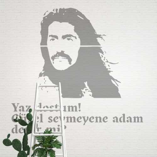 Barış Manço "Yaz Dostum" Stencil Şablon