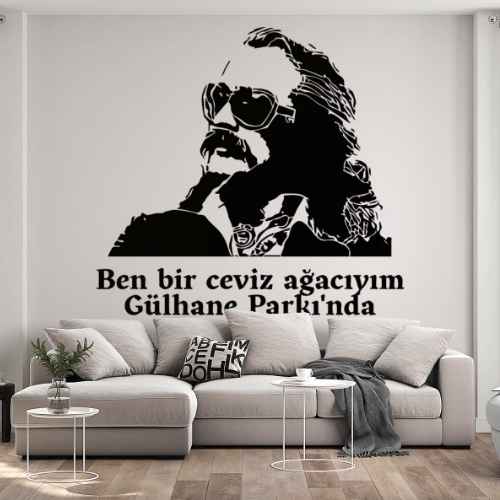 Cem Karaca Stencil Şablon