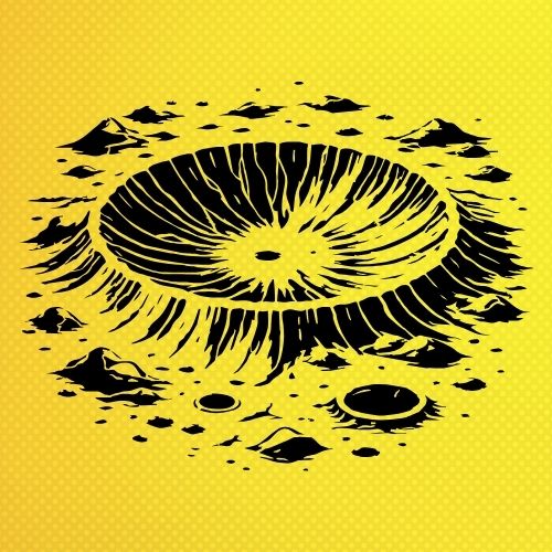 Krater Deseni Stencil Şablon