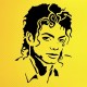 Michael Jackson Stencil Şablon