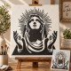 Meryem Ana Deseni Stencil Şablon | Dini Boyama Şablonu